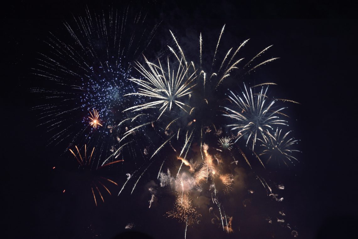 fireworks on a dark sky sabrina wishak photo